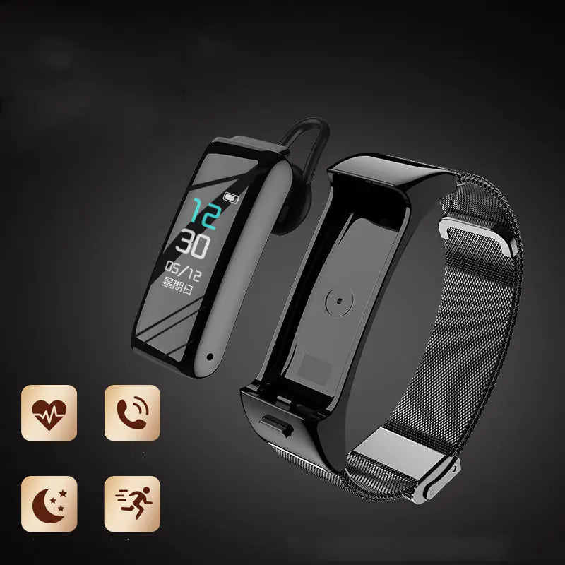 L'avenir des technologies portables rendu possible par le casque Bluetooth 2-en-1 et la montre multifonction